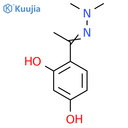 1-(2,4-Dihydroxyphenyl)ethanone 2,2-dimethylhydrazone structure