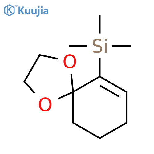 Silane, 1,4-dioxaspiro[4.5]dec-6-en-6-yltrimethyl- structure