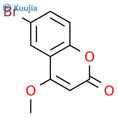 2H-1-BENZOPYRAN-2-ONE, 6-BROMO-4-METHOXY- structure