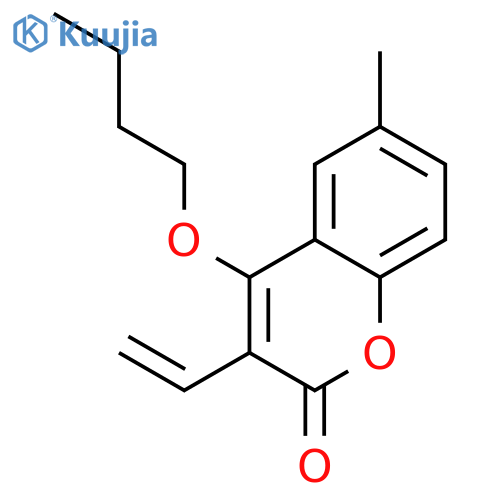 2H-1-Benzopyran-2-one, 4-butoxy-3-ethenyl-6-methyl- structure