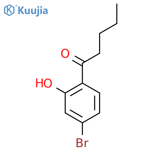 1-Pentanone, 1-(4-bromo-2-hydroxyphenyl)- structure