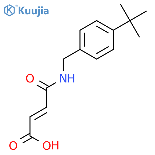 2-Butenoic acid, 4-[[[4-(1,1-dimethylethyl)phenyl]methyl]amino]-4-oxo- structure