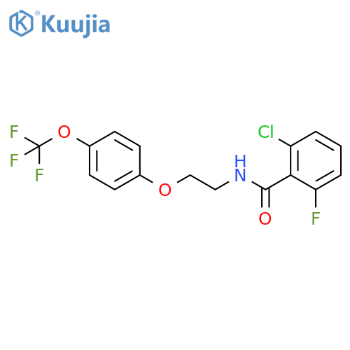 Benzamide, 2-chloro-6-fluoro-N-[2-[4-(trifluoromethoxy)phenoxy]ethyl]- structure