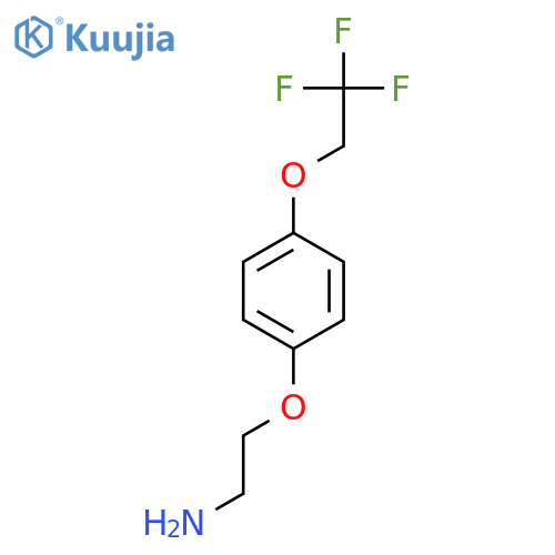 2-[4-(2,2,2-Trifluoroethoxy)phenoxy]ethan-1-amine structure