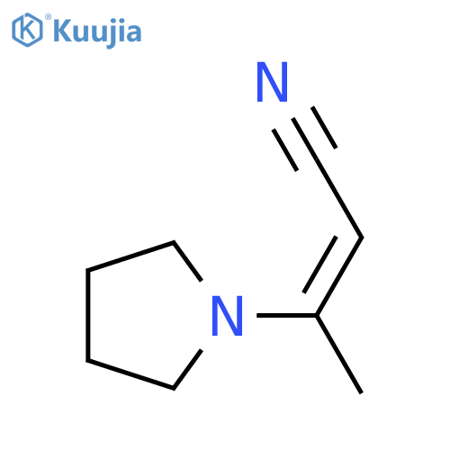 2-Butenenitrile,3-(1-pyrrolidinyl)- structure