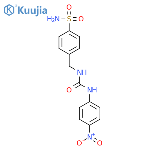 Benzenesulfonamide, 4-[[[[(4-nitrophenyl)amino]carbonyl]amino]methyl]- structure