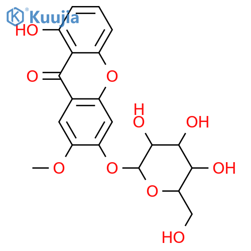 1,6,7-Trihydroxyxanthone; 7-Me ether, 6-O-β-D-glucopyranoside structure