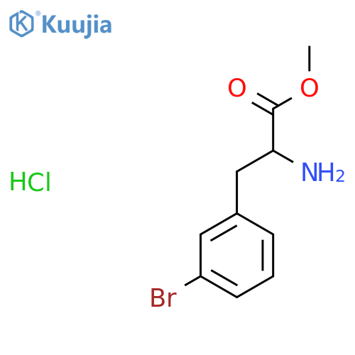 Methyl 2-amino-3-(3-bromophenyl)propanoate;hydrochloride structure