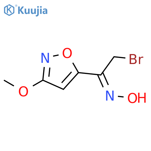 5-(2-Bromo-1-nitrosoethylidene)-3-methoxy-2,5-dihydro-1,2-oxazole structure