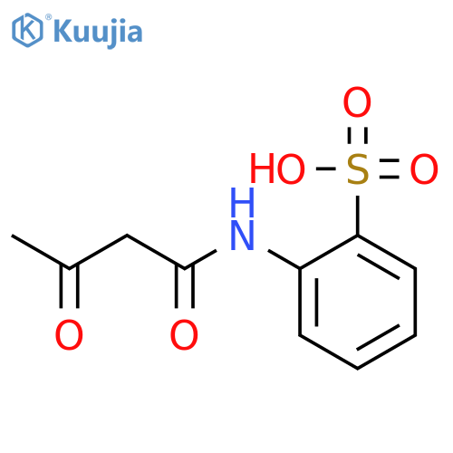 2-(3-Oxobutanamido)benzene-1-sulfonic acid structure