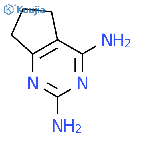 5H-Cyclopentapyrimidine-2,4-diamine,6,7-dihydro- (9CI) structure