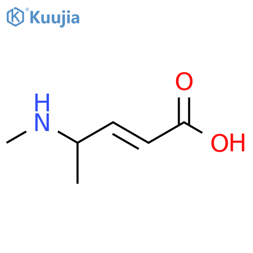 4-(Methylamino)pent-2-enoic acid structure