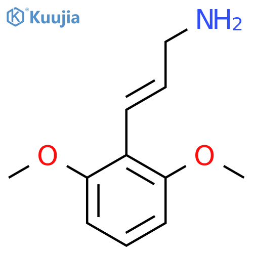 3-(2,6-dimethoxyphenyl)prop-2-en-1-amine structure