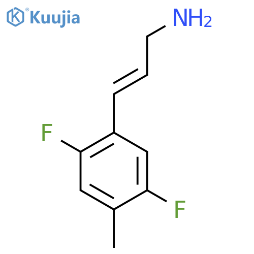 3-(2,5-difluoro-4-methylphenyl)prop-2-en-1-amine structure