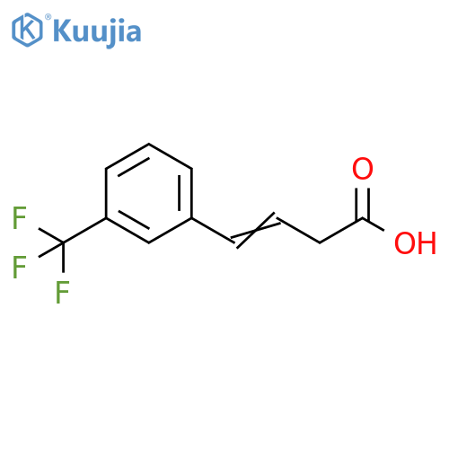 3-Butenoic acid, 4-[3-(trifluoromethyl)phenyl]- structure