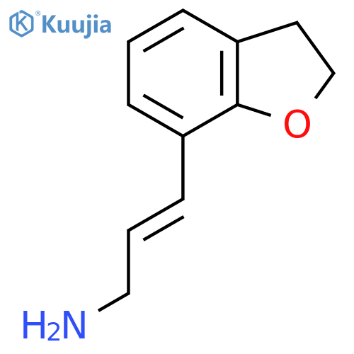 3-(2,3-dihydro-1-benzofuran-7-yl)prop-2-en-1-amine structure