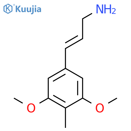 3-(3,5-dimethoxy-4-methylphenyl)prop-2-en-1-amine structure
