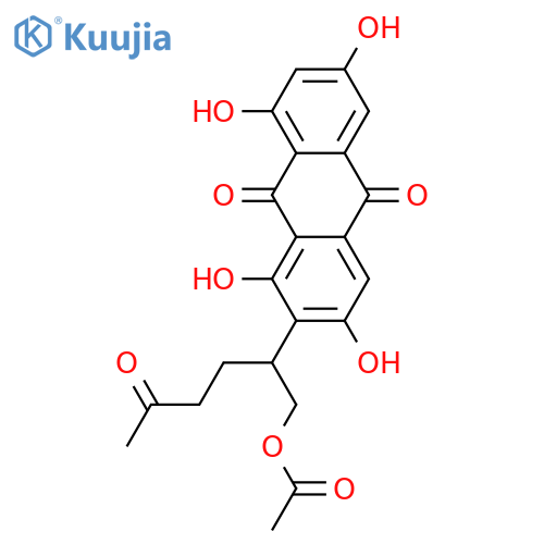 1,3,6,8-Tetrahydroxy-2-[4-hydroxy-1-(hydroxymethyl)pentyl]anthraquinone; (1'S,4'S)-form, 4'-Ketone, 6'-Ac structure