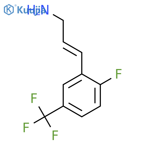 3-2-fluoro-5-(trifluoromethyl)phenylprop-2-en-1-amine structure
