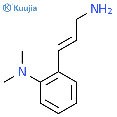 2-(3-aminoprop-1-en-1-yl)-N,N-dimethylaniline structure