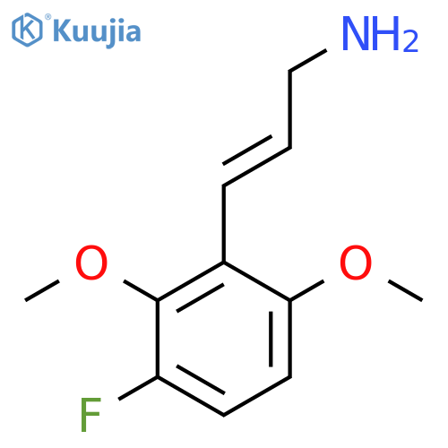 3-(3-fluoro-2,6-dimethoxyphenyl)prop-2-en-1-amine structure