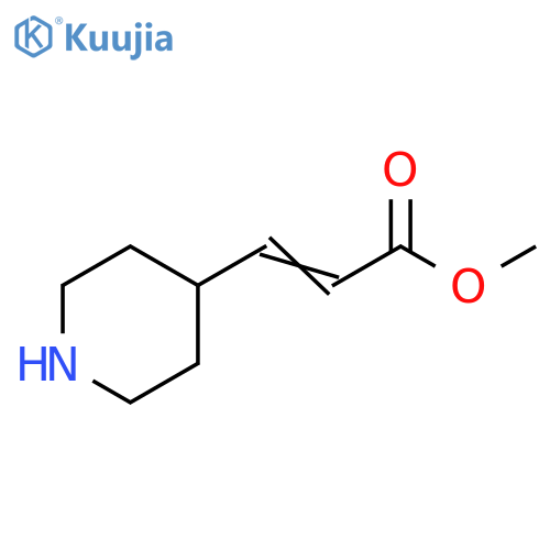 2-Propenoic acid, 3-(4-piperidinyl)-, methyl ester structure