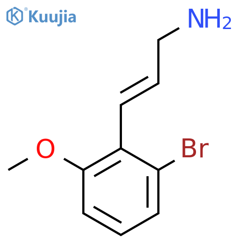 3-(2-bromo-6-methoxyphenyl)prop-2-en-1-amine structure
