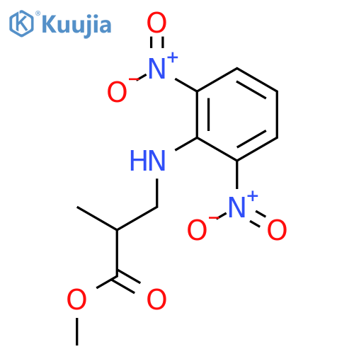 Propanoic acid, 3-[(2,6-dinitrophenyl)amino]-2-methyl-, methyl ester structure