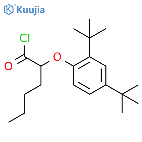Hexanoyl chloride, 2-[2,4-bis(1,1-dimethylethyl)phenoxy]- structure