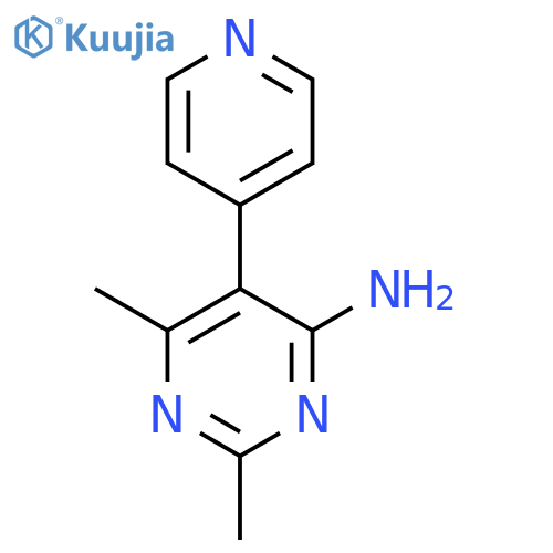 4-Pyrimidinamine, 2,6-dimethyl-5-(4-pyridinyl)- structure