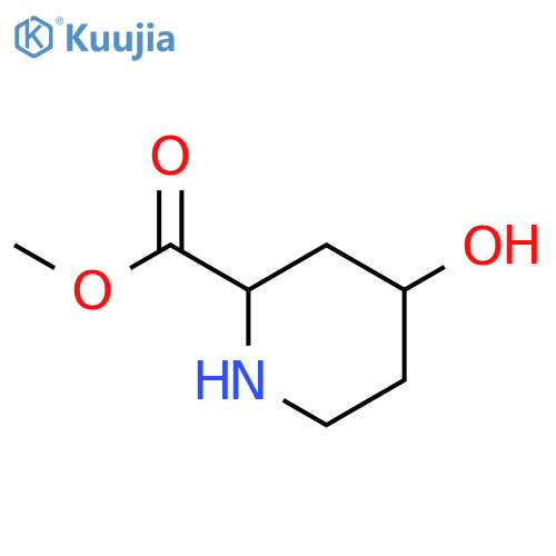 2-Piperidinecarboxylicacid, 4-hydroxy-, methyl ester, (2R,4R)-rel- structure