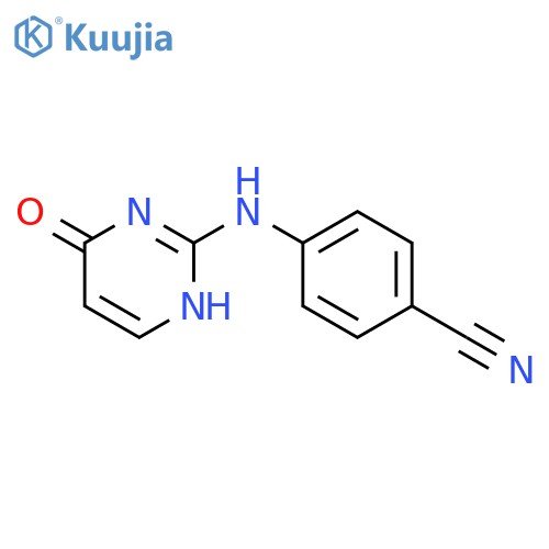 4-(1,4-Dihydro-4-oxo-2-pyrimidinyl)aminobenzonitrile structure