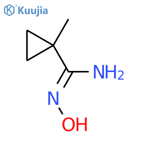 N'-hydroxy-1-methylcyclopropane-1-carboximidamide structure