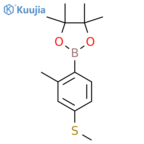 2-Methyl-4-methylthiophenylboronic acid pinacol ester structure