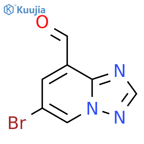 6-Bromo-[1,2,4]triazolo[1,5-a]pyridine-8-carbaldehyde structure