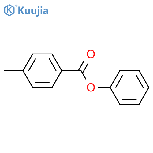 Phenyl 4-methylbenzoate structure