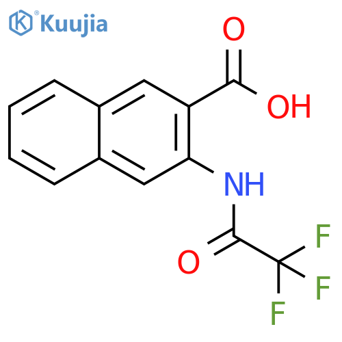 3-(trifluoroacetamido)naphthalene-2-carboxylic acid structure