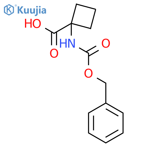 1-(((Benzyloxy)carbonyl)amino)cyclobutanecarboxylic acid structure