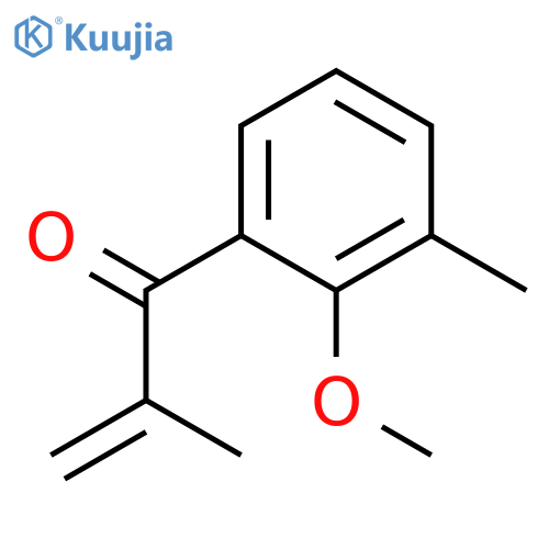 2-Propen-1-one, 1-(2-methoxy-3-methylphenyl)-2-methyl- structure