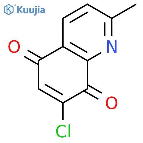 5,8-Quinolinedione, 7-chloro-2-methyl- structure