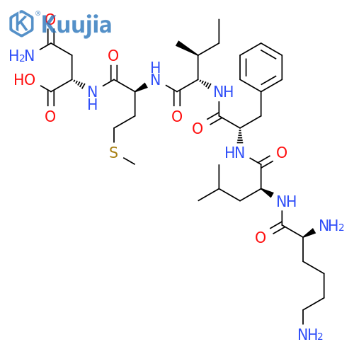 L-Asparagine, L-lysyl-L-leucyl-L-phenylalanyl-L-isoleucyl-L-methionyl- structure