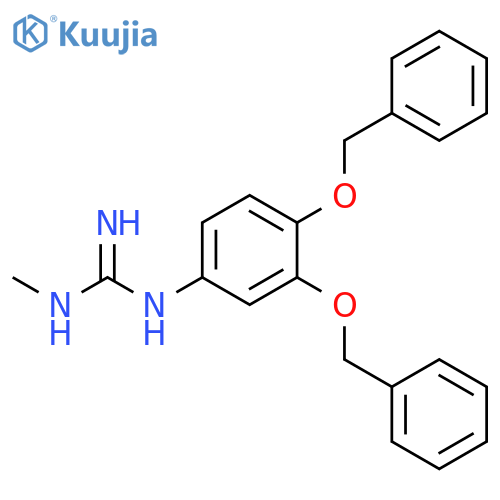 N-(3,4-Bis-benzyloxy-phenyl)-N''-methyl-guanidine structure