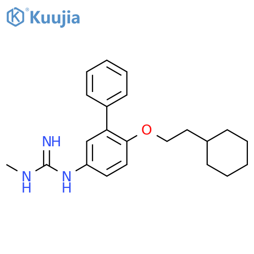 Guanidine, N-[6-(2-cyclohexylethoxy)[1,1'-biphenyl]-3-yl]-N'-methyl- structure