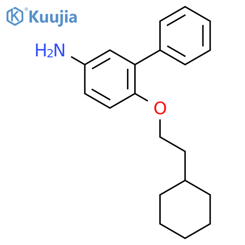 [1,1'-Biphenyl]-3-amine, 6-(2-cyclohexylethoxy)- structure