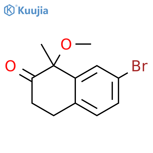 2(1H)-Naphthalenone, 7-bromo-3,4-dihydro-1-methoxy-1-methyl- structure