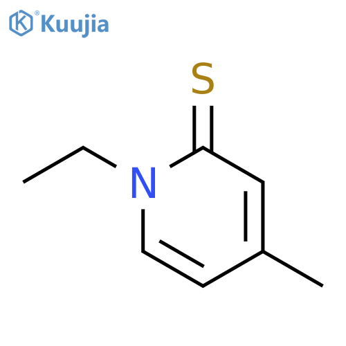 2(1H)-Pyridinethione,1-ethyl-4-methyl- structure