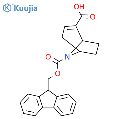 8-{(9H-fluoren-9-yl)methoxycarbonyl}-8-azabicyclo3.2.1oct-2-ene-2-carboxylic acid structure