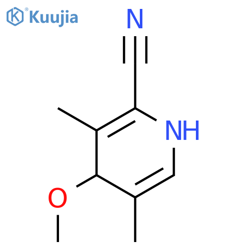 2-Pyridinecarbonitrile, 1,4-dihydro-4-methoxy-3,5-dimethyl- structure