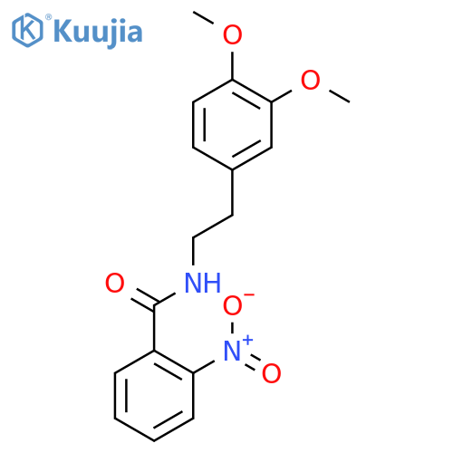 Benzamide, N-[2-(3,4-dimethoxyphenyl)ethyl]-2-nitro- structure