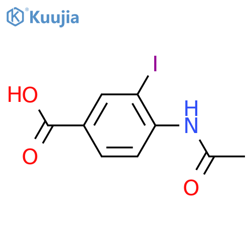 4-Acetamido-3-iodobenzoic acid structure
